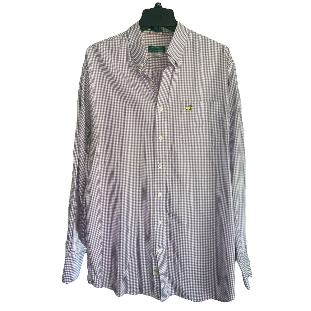 Masters Peter Millar XL Purple Button Down Long Sleeve